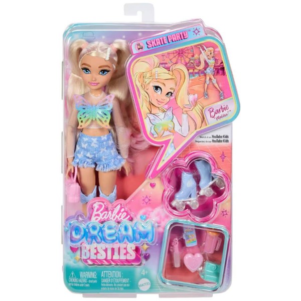 Фото - Кукла Barbie Малибу «Dream Besties» на роликах (JFX96)