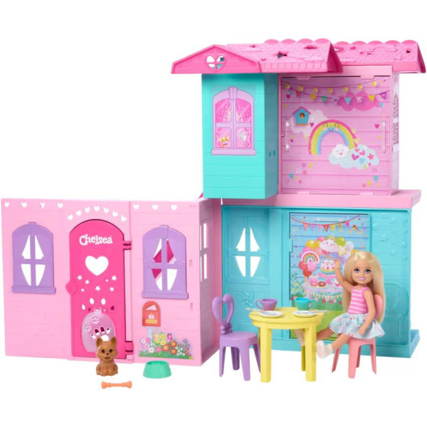 Фото - Ігровий набір Barbie Портативний будиночок з лялькою Челсі (JFW49)