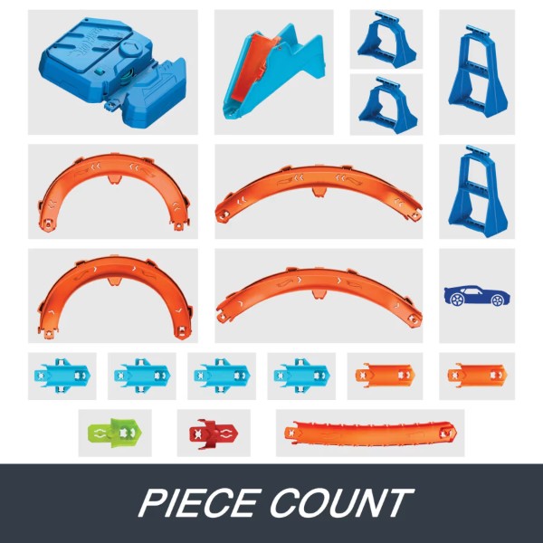 Фото - Трек Hot Wheels Track Creator Крутий стрибок серії (JDB49)