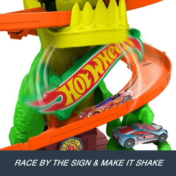 Фото - Игровой набор Hot Wheels Атака огненного Ти-Рекса (JBM73)