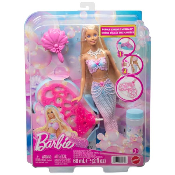 Фото - Ляльковий набір Barbie русалонька "Бульбашкове шоу" серії "Фантастичний світ" (JLW56)