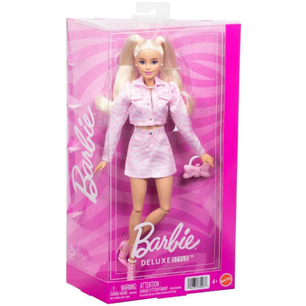 Фото - Кукла Barbie Deluxe Style деним-сет в барбикоре (JJN69)