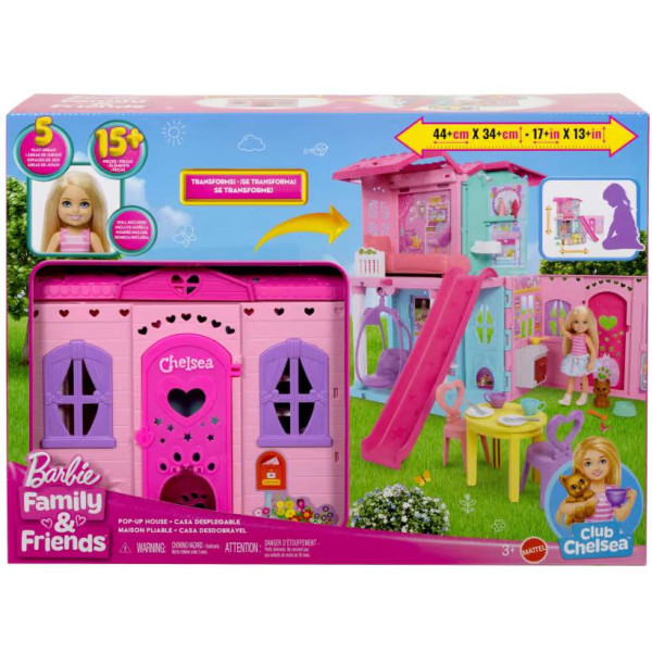 Фото - Ігровий набір Barbie Портативний будиночок з лялькою Челсі (JFW49)