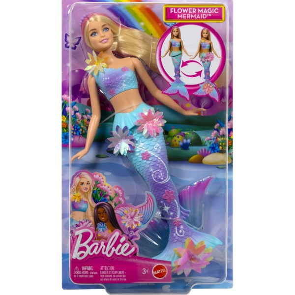 Фото - Лялька Barbie русалонька Квіткова магія Фантастичний світ блондинка (JDM72)