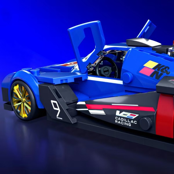 Фото - Колекційна машинка-конструктор Hot Wheels Brick Shop Speed ​​Cadillac Project GTP Hypercar 236 деталей (JFR89)