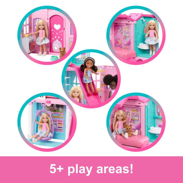 Фото - Ігровий набір Barbie Портативний будиночок з лялькою Челсі (JFW49)