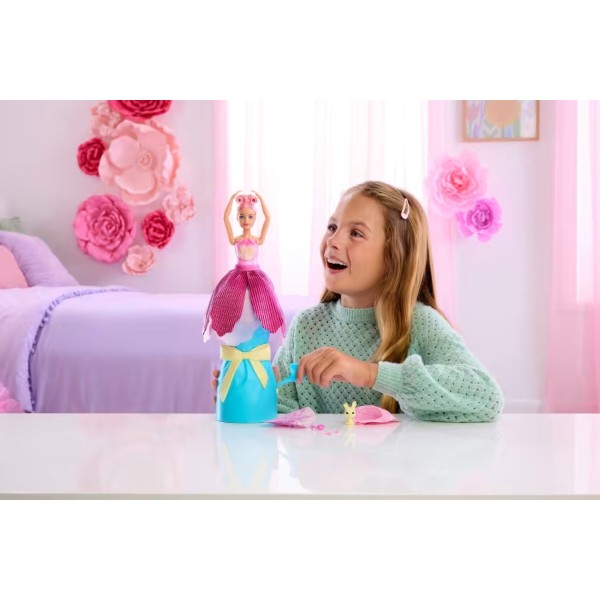 Фото - Кукла-сюрприз набор Barbie Petal Pop Розовый тюльпан (JMF57)