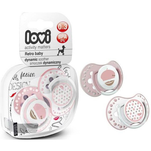 Фото - Динамическая пустышка Lovi 0-3 м-цев 2 шт. LOVI (22/803girl)