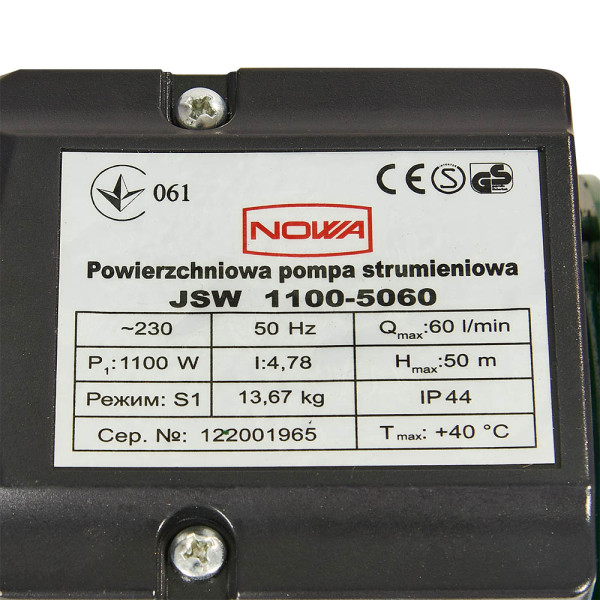 Фото - Поверхневий насос Nowa JSW 1100-5060