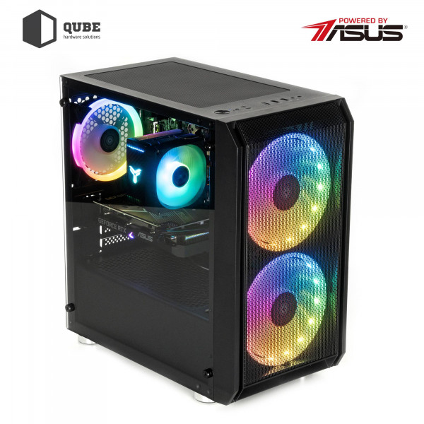 Фото - Системный блок QUBE QB i3 14100F RTX 3050 6GB NM 1642 (i314100FRTX30506GBNM1642)