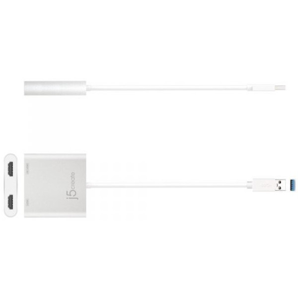 Фото - Адаптер Mini Display Port-HDMI J5create USB-A на 2 HDMI (JUA365-N)
