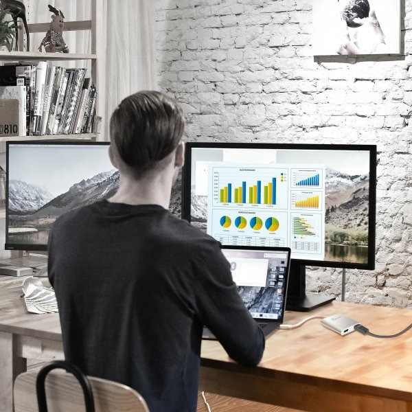 Фото - Адаптер Mini Display Port-HDMI J5create USB-A на 2 HDMI (JUA365-N)