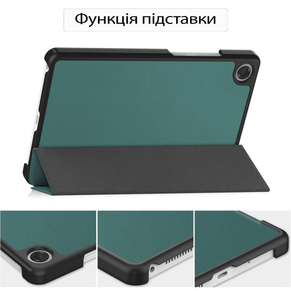 Фото - Чохол для планшета BeCover Smart Case for Lenovo Tab One/Tab K9 8.7" 2025 (TB305XU/FU) Dark Green (713746)