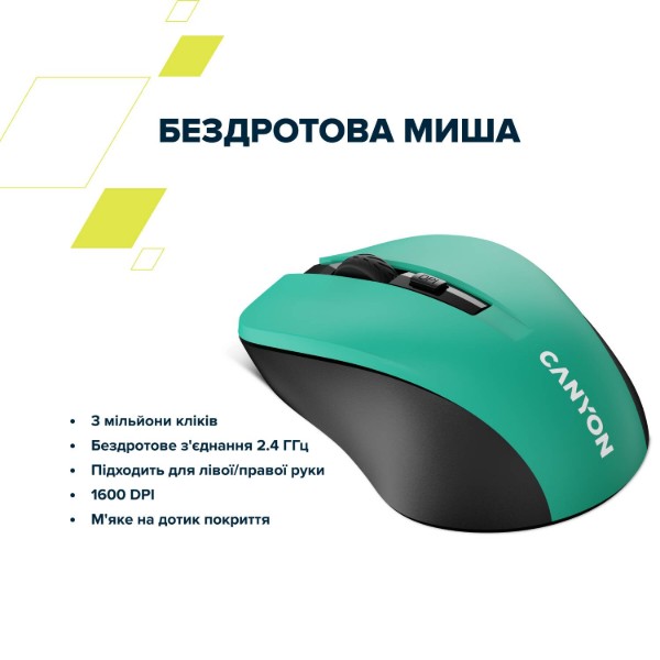 Фото - Мышь беспроводная Canyon CNE-CMSW1GR