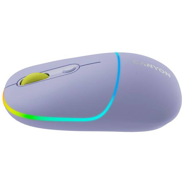 Фото - Миша бездротова Canyon MW-22 Dual Band RGB Wireless Mountain Lavender (CNS-CMSW22ML)