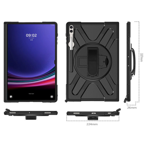 Фото - Чохол для планшета BeCover Heavy Duty Case for Samsung Galaxy Tab S8 Ultra/S9 Ultra/S10 Ultra (X900/X906/X910/X916/X920/X926) 14.6" Black (713664)