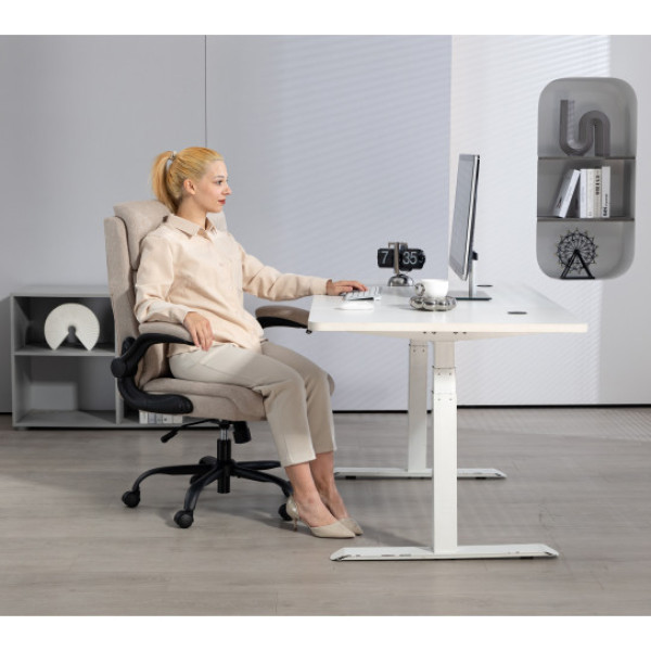 Фото - Крісло офісне GT Racer B-3021 Fabric Beige