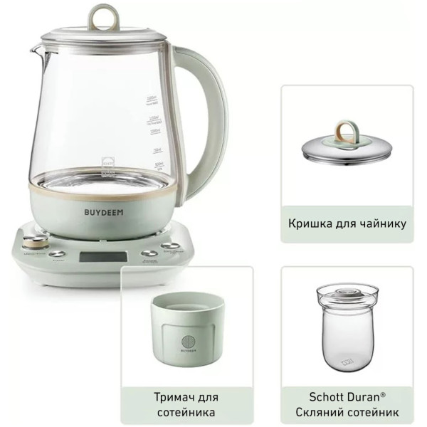 Фото - Электрический чайник BUYDEEM K1594T Cozy Greenish (K1594T-CG/EU)