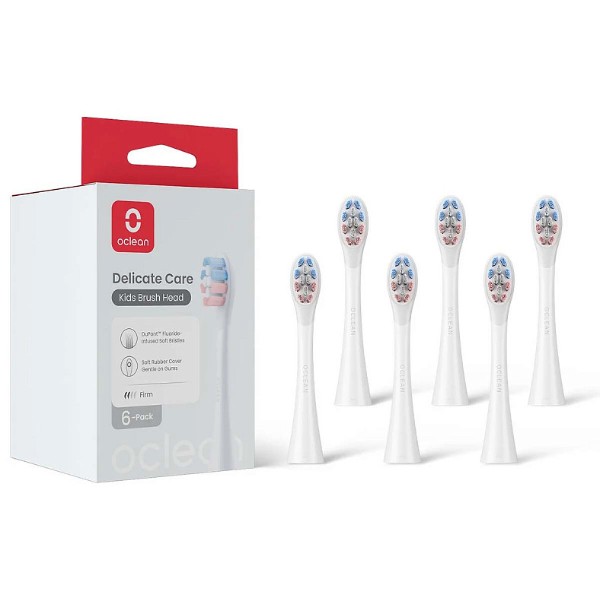 Фото - Насадка для зубної щітки Oclean Delicate Care P3K1 White 6 шт. (6970810557404)