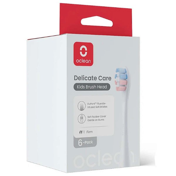 Фото - Насадка для зубної щітки Oclean Delicate Care P3K1 White 6 шт. (6970810557404)