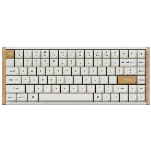 Фото - Клавіатура бездротова Keychron K2HE 81Key, Gateron Double-Rail Magnetic Nebula, WL/BT/USB-A White (K2H-Q1-UA)