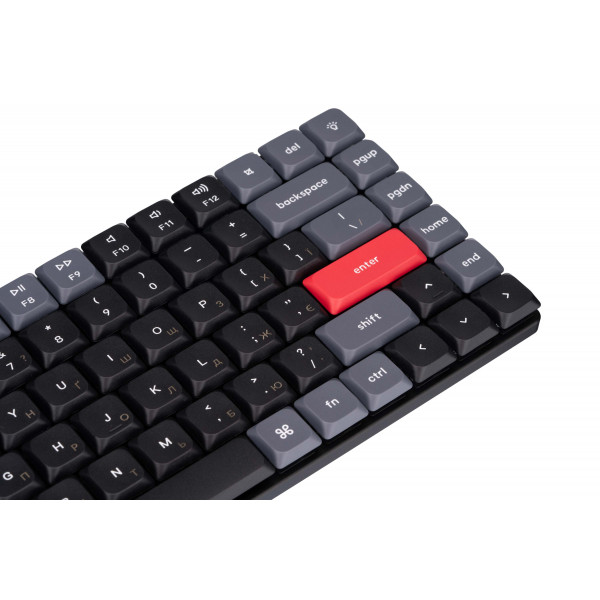 Фото - Клавіатура бездротова ігрова Keychron K3 PRO Gateron Red BT/USB-A Hot-swap Low Profile QMK, EN/UKR, RGB (K3PH1_KEYCHRON)