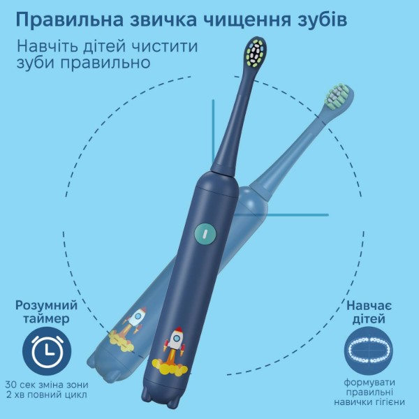 Фото - Зубна щітка електрична INSPIRE K5 4 насадки Blue (ins-k5-4noz-case-blue)