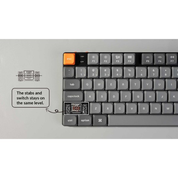 Фото - Клавіатура бездротова Keychron K5 Max 104Key Gateron MX 2.0 Red WL/BT/USB-A (K5M-H1-UA)