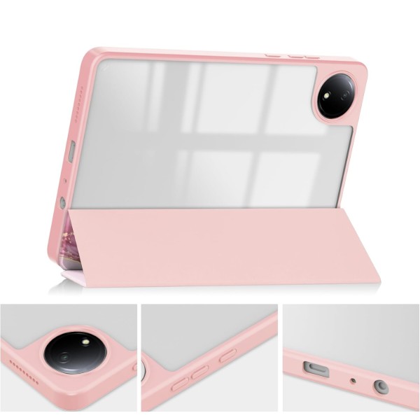 Фото - Чехол для планшета BeCover Soft Edge TPU с креплением для стилуса for Xiaomi Redmi Pad SE 8.7'' Pink Marble (712576)