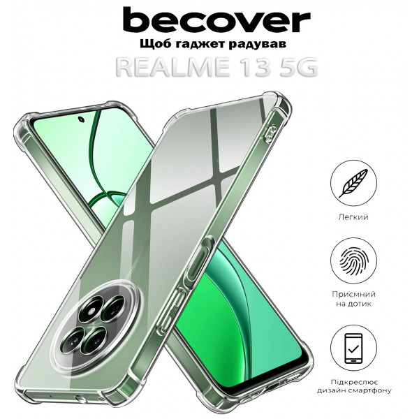 Фото - Чохол для смартфону BeCover Anti-Shock for Realme 13 5G Clear (712789)