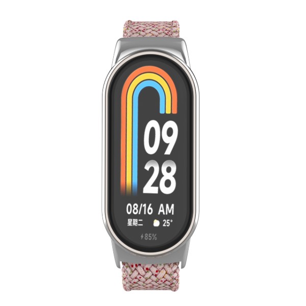 Фото - Ремешок для фитнес-браслета Armorstandart Braided Solo Loop for Xiaomi Smart Band 10/9/8 Starlight Pink (ARM86885)