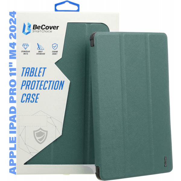 Фото - Чохол для планшету BeCover Smart Case for Apple iPad Pro 11'' M4 2024 Dark Green (711623)