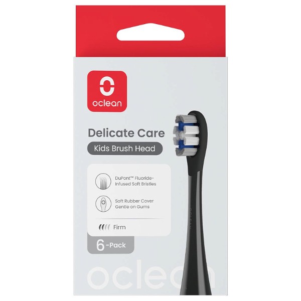 Фото - Насадка для зубной щетки Oclean X Kids P3K8 Black 2 шт. (6970810557398)