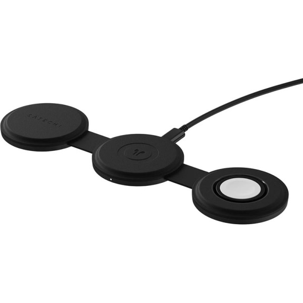 Фото - Бездротовий зарядний пристрій Satechi OntheGo 3 в 1 Wireless Charger Black (ST-QTG31K)
