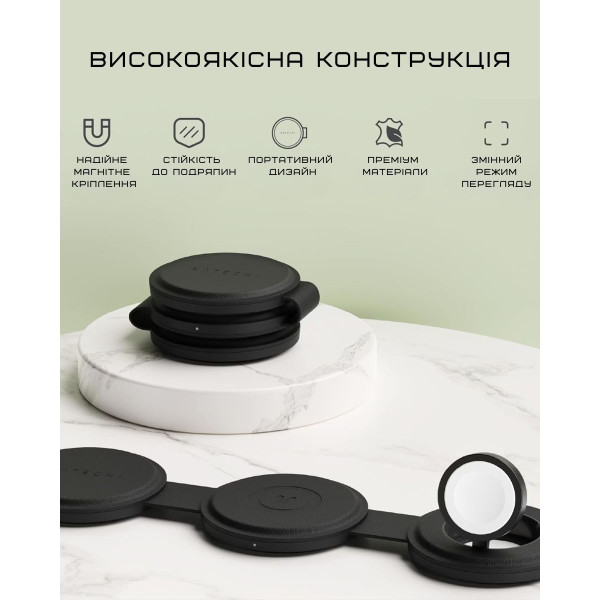 Фото - Бездротовий зарядний пристрій Satechi OntheGo 3 в 1 Wireless Charger Black (ST-QTG31K)