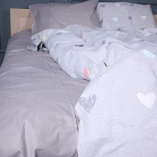 Фото - Комплект постільної білизни MirSon Бязь 17-0782 Pastel Love Print 175х210 см (2200011274218)