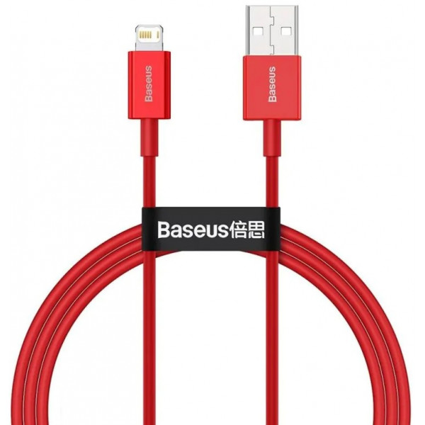 Фото - Кабель Baseus Superior Fast Charging USB-Lightning 1m Red (CALYS-A09)
