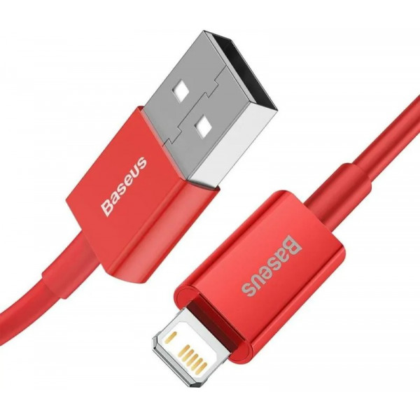 Фото - Кабель Baseus Superior Fast Charging USB-Lightning 1m Red (CALYS-A09)