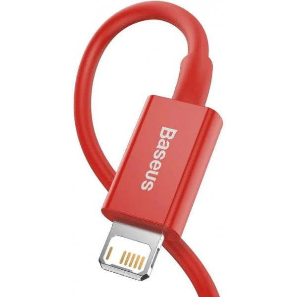 Фото - Кабель Baseus Superior Fast Charging USB-Lightning 1m Red (CALYS-A09)