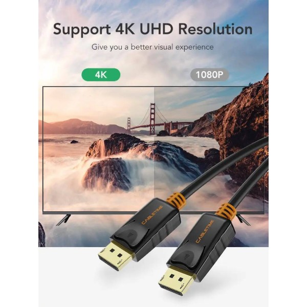 Фото - Кабель Cabletime DisplayPort - DisplayPort V 1.2 (M/M) 3m Black (CD21N)