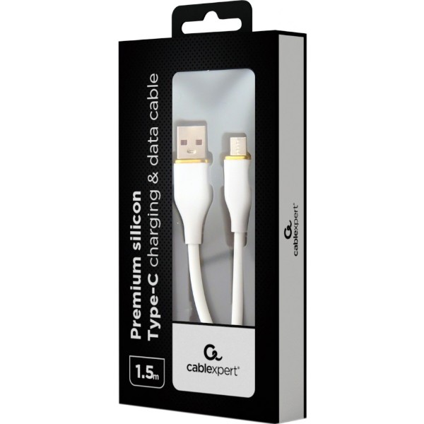 Фото - Кабель Cablexpert USB - USB Type-C (M/M), 2.1 A, 1.5 м, White (CC-USB2S-AMCM-1.5M-W)