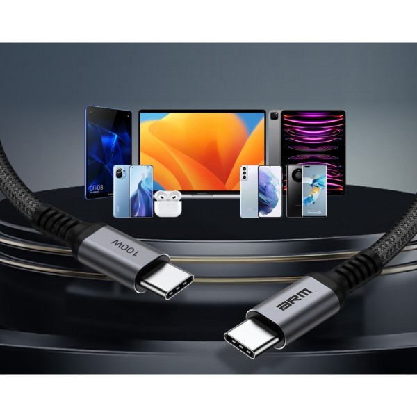 Фото - Кабель Armorstandart PD 100W Aluminum Alloy 2m Black-Gray (ARM69371)
