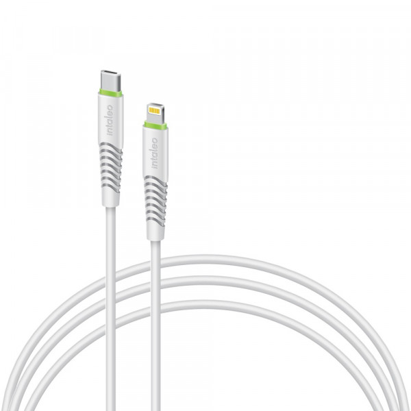 Фото - Кабель синхронізації даних Intaleo CBFLEXTL0 USB-C-Lightning 0.2м White (1283126580024)