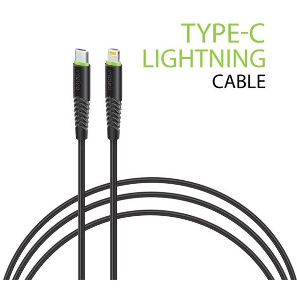 Фото - Кабель Intaleo CBFLEXTL1 USB-C-Lightning 1.2м Black (1283126542459)