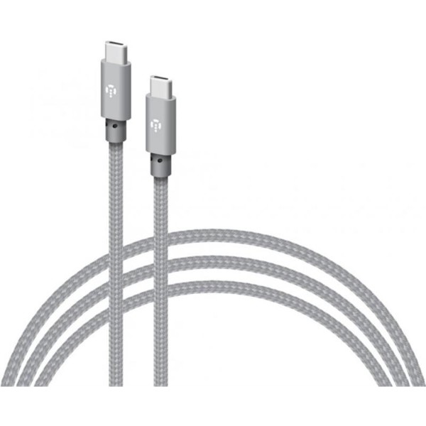 Фото - Кабель Intaleo CBGNYTT1 USB Type-C-USB Type-C 1м 60W Grey (1283126559501)