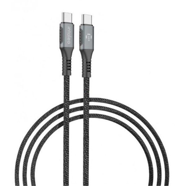 Фото - Кабель Intaleo CBGPD100WTT2 USB Type-C-USB Type-C 2м 100W Grey (1283126559570)