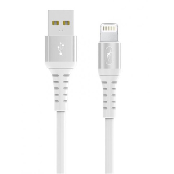 Фото - Кабель SkyDolphin S05L TPE Frost Line USB - Lightning 1m White (USB-000548)