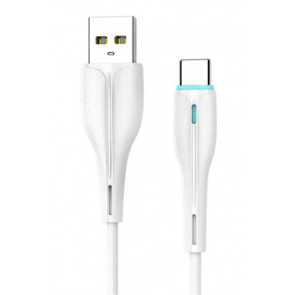 Фото - Кабель синхронізації даних SkyDolphin S48T USB - Type-C 1m White (USB-000425)