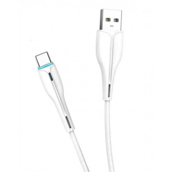 Фото - Кабель синхронізації даних SkyDolphin S48T USB - Type-C 1m White (USB-000425)