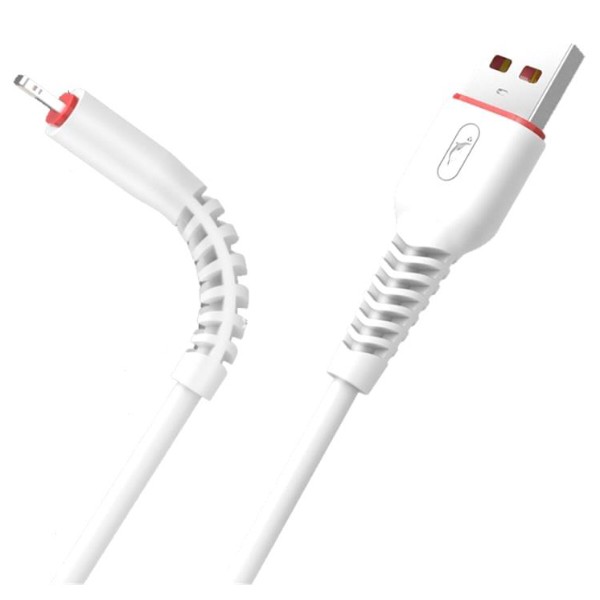 Фото - Кабель SkyDolphin S54T Soft USB - Type-C 1m White (USB-000431)